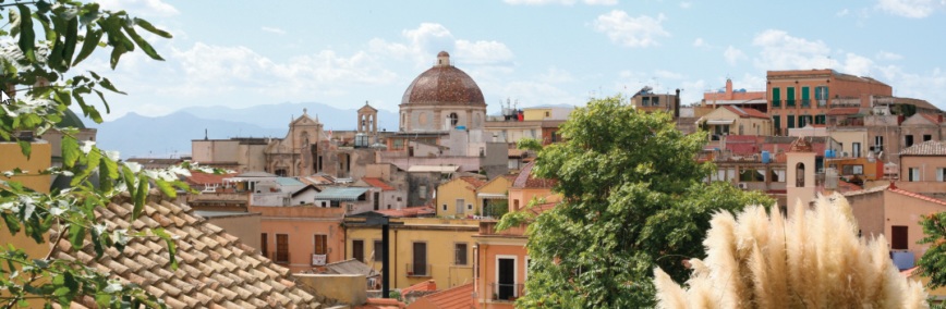 Cagliari, barrio de Stampace: Cupula de la iglesia de San Miguel